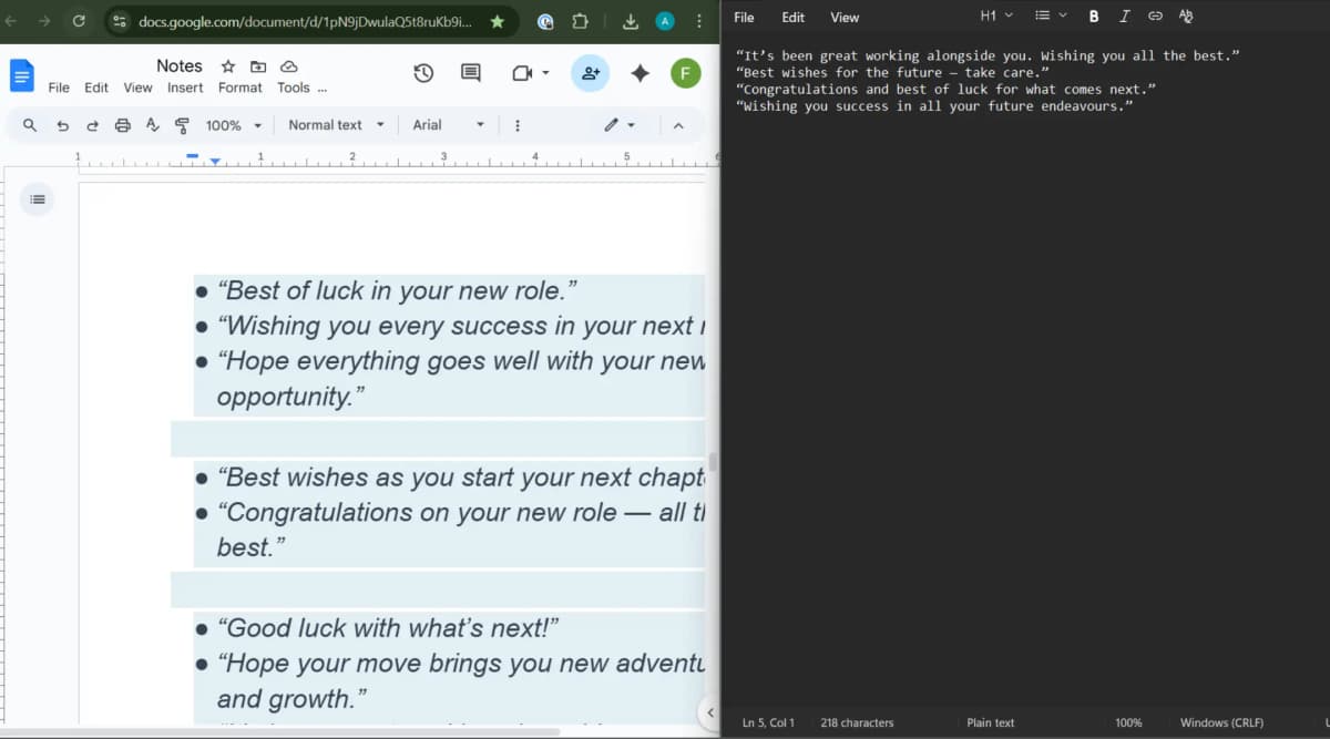 Scattered messages across different platforms